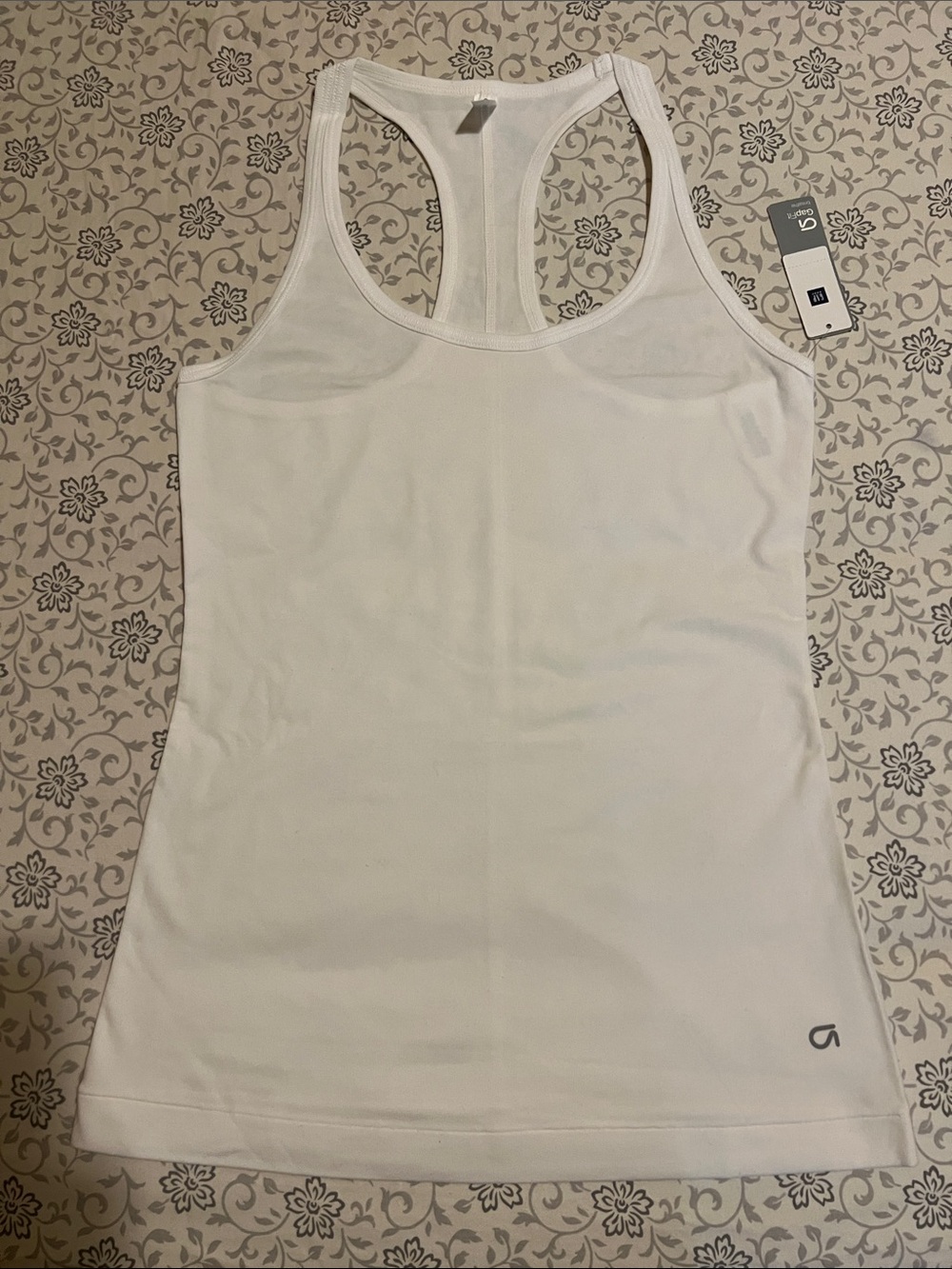 GAP White Racerback Tank Top